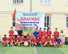 KHAI MẠC GIẢI BÓNG ĐÁ HỌC SINH NĂM HỌC 2024 - 2025